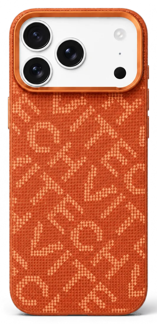 Turuncu Vitech monogram örgü kılıf